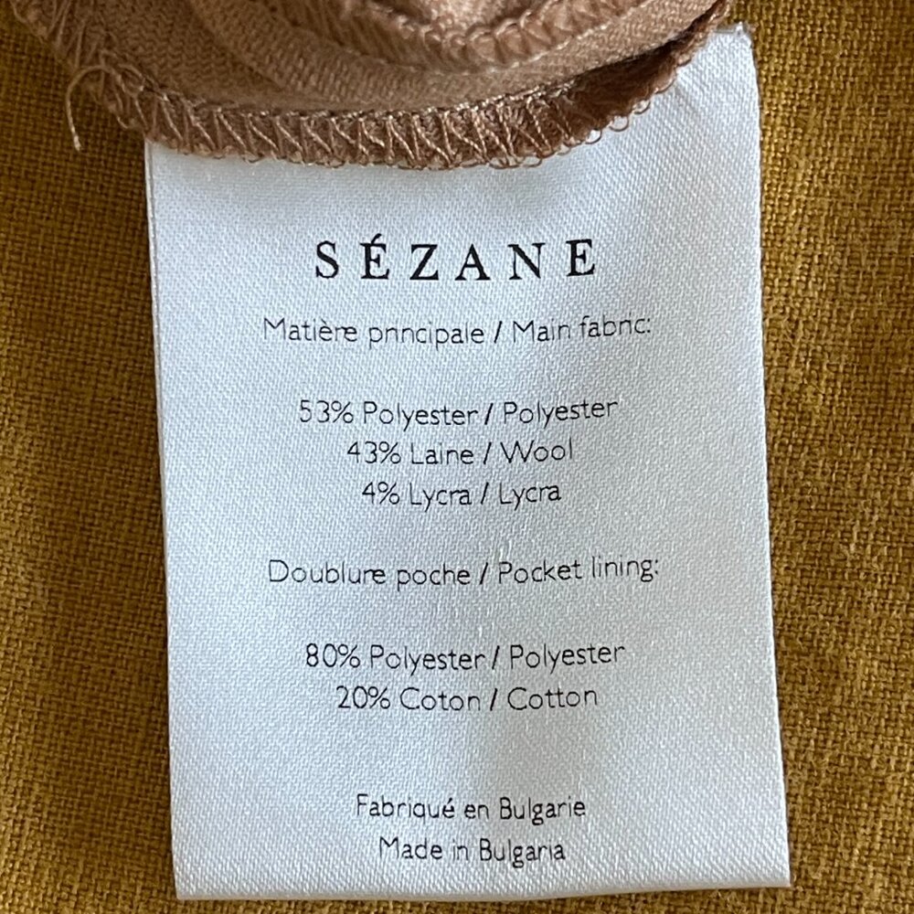 NWT Sezane Gustavo Trousers // Camel // Size 36 (US 4) - Picture 6 of 11